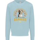 A Beagle Dog Kids Sweatshirt Jumper Light Blue
