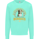 A Beagle Dog Kids Sweatshirt Jumper Peppermint