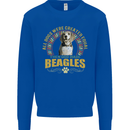 A Beagle Dog Kids Sweatshirt Jumper Royal Blue