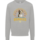 A Beagle Dog Kids Sweatshirt Jumper Sports Grey