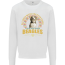 A Beagle Dog Kids Sweatshirt Jumper White