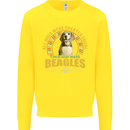A Beagle Dog Kids Sweatshirt Jumper Yellow