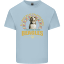 A Beagle Dog Kids T-Shirt Childrens Light Blue