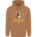 A Beagle Dog Mens 80% Cotton Hoodie Caramel Latte