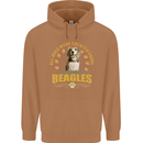 A Beagle Dog Mens 80% Cotton Hoodie Caramel Latte