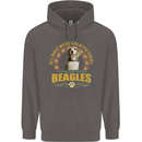 A Beagle Dog Mens 80% Cotton Hoodie Charcoal