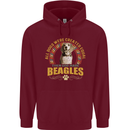 A Beagle Dog Mens 80% Cotton Hoodie Maroon