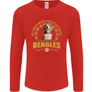 A Beagle Dog Mens Long Sleeve T-Shirt Red