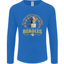 A Beagle Dog Mens Long Sleeve T-Shirt Royal Blue