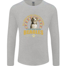 A Beagle Dog Mens Long Sleeve T-Shirt Sports Grey