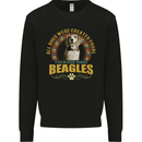 A Beagle Dog Mens Sweatshirt Jumper Black