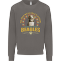 A Beagle Dog Mens Sweatshirt Jumper Charcoal