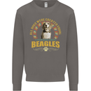A Beagle Dog Mens Sweatshirt Jumper Charcoal