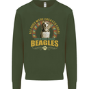 A Beagle Dog Mens Sweatshirt Jumper Forest Green