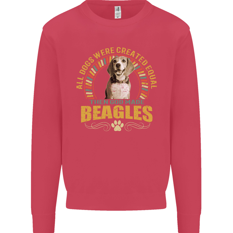 A Beagle Dog Mens Sweatshirt Jumper Heliconia