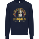 A Beagle Dog Mens Sweatshirt Jumper Navy Blue