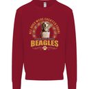 A Beagle Dog Mens Sweatshirt Jumper Red
