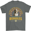 A Beagle Dog Mens T-Shirt 100% Cotton Charcoal
