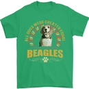A Beagle Dog Mens T-Shirt 100% Cotton Irish Green