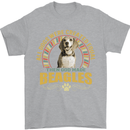 A Beagle Dog Mens T-Shirt 100% Cotton Sports Grey
