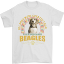 A Beagle Dog Mens T-Shirt 100% Cotton White