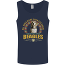 A Beagle Dog Mens Vest Tank Top Navy Blue