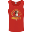 A Beagle Dog Mens Vest Tank Top Red
