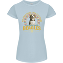 A Beagle Dog Womens Petite Cut T-Shirt Light Blue