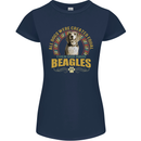 A Beagle Dog Womens Petite Cut T-Shirt Navy Blue