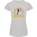 A Beagle Dog Womens Petite Cut T-Shirt Sports Grey