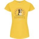 A Beagle Dog Womens Petite Cut T-Shirt Yellow
