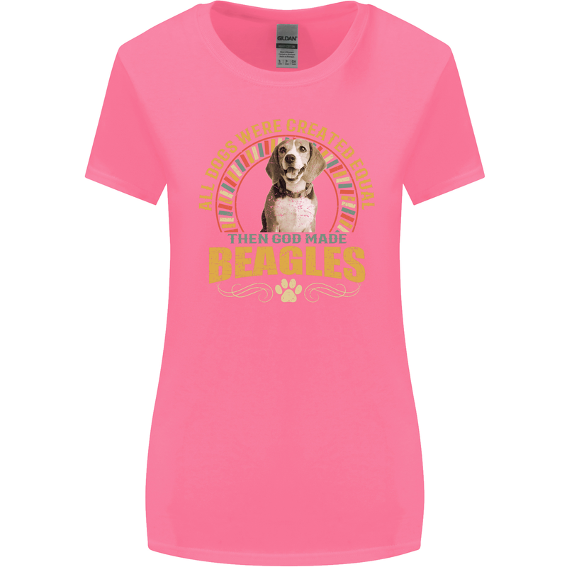 A Beagle Dog Womens Wider Cut T-Shirt Azalea