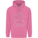 A Bear and It's Cub Childrens Kids Hoodie Azalea