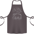 A Bear and It's Cub Cotton Apron 100% Organic Dark Grey