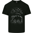 A Bear and It's Cub Kids T-Shirt Childrens Black