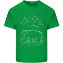 A Bear and It's Cub Kids T-Shirt Childrens Irish Green