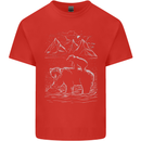 A Bear and It's Cub Kids T-Shirt Childrens Red