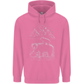 A Bear and It's Cub Mens 80% Cotton Hoodie Azelea