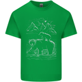 A Bear and It's Cub Mens Cotton T-Shirt Tee Top Irish Green