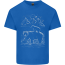 A Bear and It's Cub Mens Cotton T-Shirt Tee Top Royal Blue