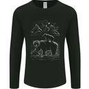 A Bear and It's Cub Mens Long Sleeve T-Shirt Black