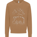 A Bear and It's Cub Mens Sweatshirt Jumper Caramel Latte