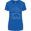 A Bear and It's Cub Womens Wider Cut T-Shirt Royal Blue