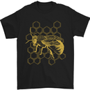 A Bee Design Mens T-Shirt 100% Cotton Black