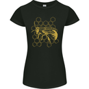 A Bee Design Womens Petite Cut T-Shirt Black