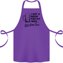 A Beer for My Wife Best Swap Ever Funny Cotton Apron 100% Organic Purple