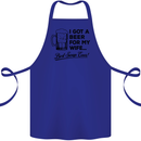 A Beer for My Wife Best Swap Ever Funny Cotton Apron 100% Organic Royal Blue