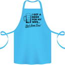 A Beer for My Wife Best Swap Ever Funny Cotton Apron 100% Organic Turquoise
