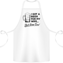 A Beer for My Wife Best Swap Ever Funny Cotton Apron 100% Organic White