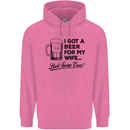 A Beer for My Wife Best Swap Ever Funny Mens 80% Cotton Hoodie Azelea